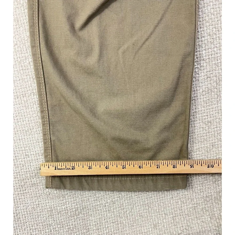 Justin FR Work Pants Men's 33x35 CAT 2 Beige Ripstop Straight Utility Workwear